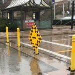 Collapsible Bollards on the road