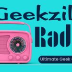 Pink Radio with text on it - Geekzilla Radio