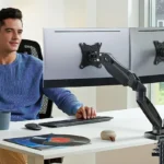 Monitor arms and the screen