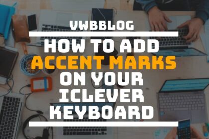 text with tech background How to Do Accent Mark on iclever Keyboard