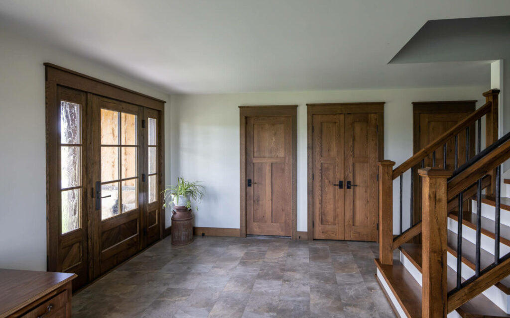 Home's Entrance with Custom Doors