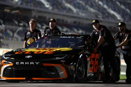 Martin Truex Jr. with car