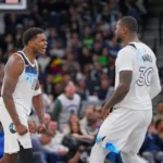 Timberwolves vs. LA Clippers Match Players during the game